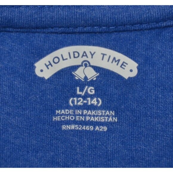 Great Christmas Theme Lot of Holiday Time Ladies Tees T-Shirts Size L 12-14 - Picture 8 of 12